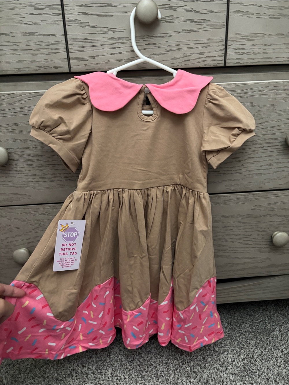 ONLY LITTLE ONCE DONUT SPRINKLE DRESS NEW 4T - Picture 2 of 3